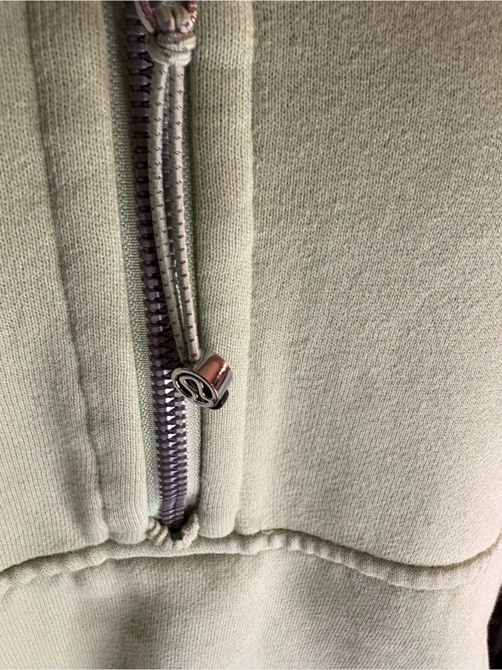 lululemon  Scuba  Oversized half zip sage green Sweatshirt.